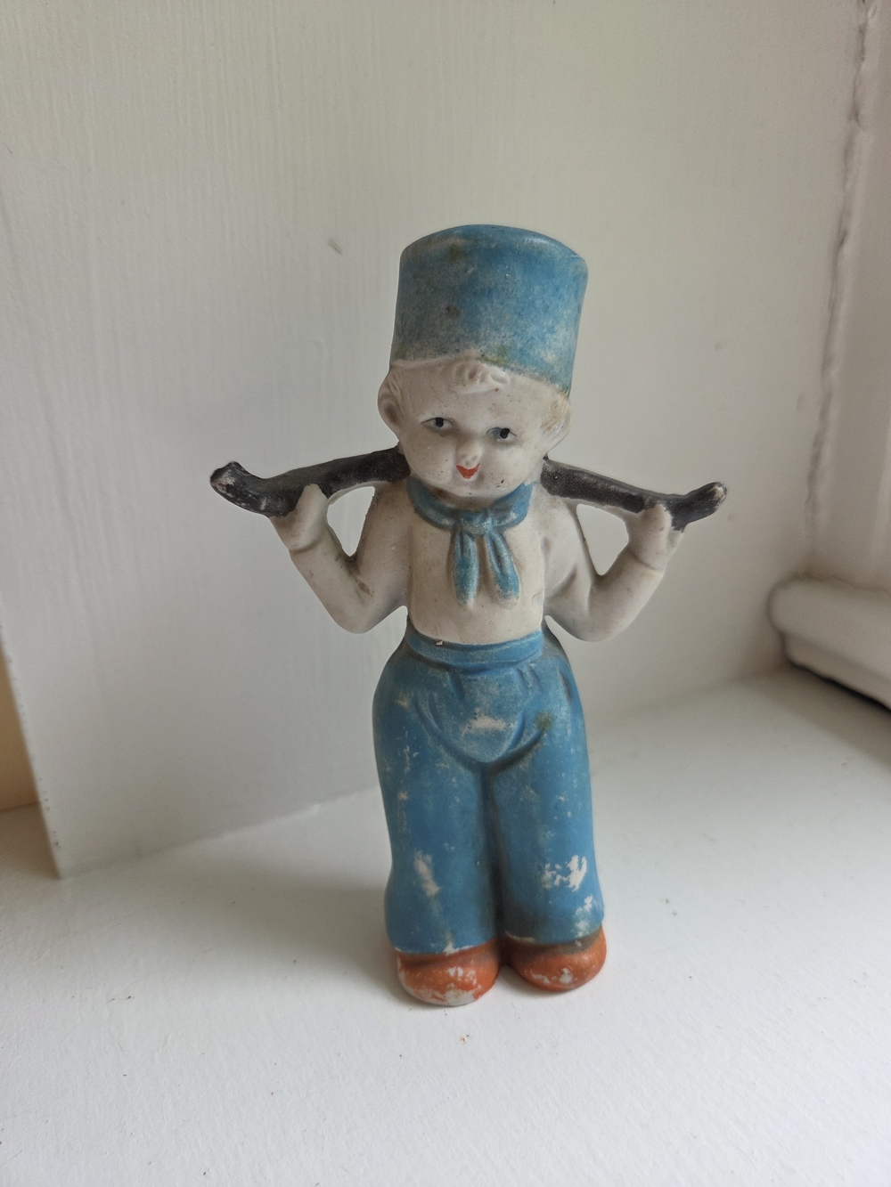 Vintage 1930s Japan DUTCH BOY Figurine 5 3/4" Tall